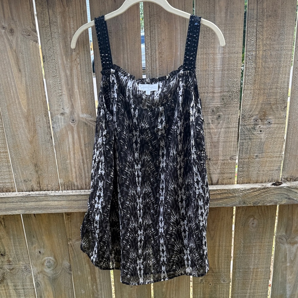 Jessica Simpson Stylish Black and gray maternity Top